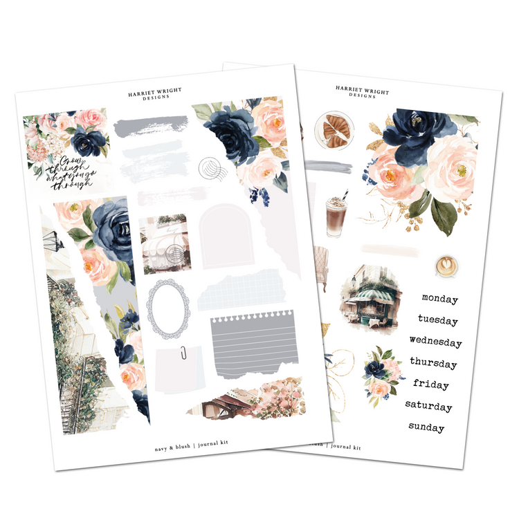 Navy & Blush | Journal Kit