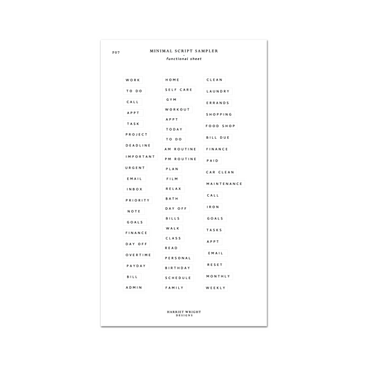 Minimal Script Sampler || Functional Sheet
