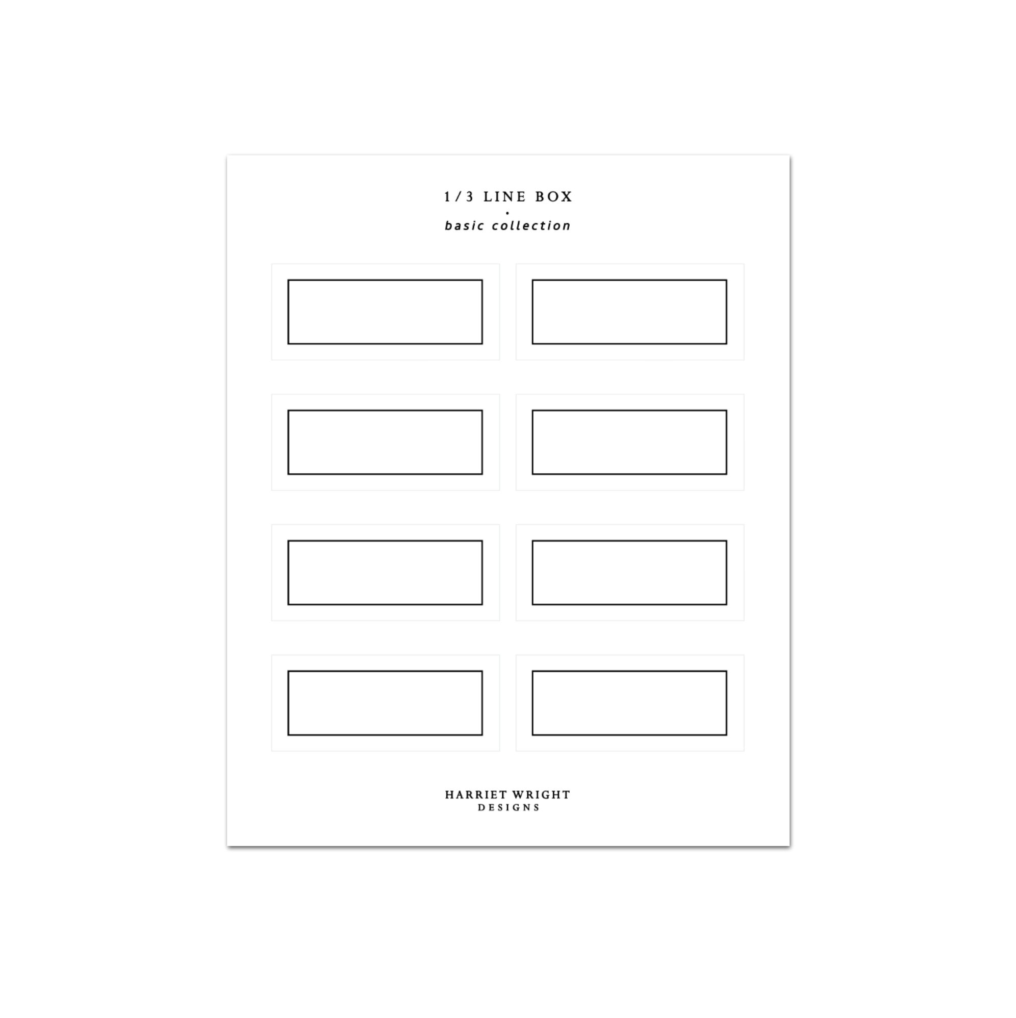 1/3 Line Box || Basic Collection – Harriet Wright Designs