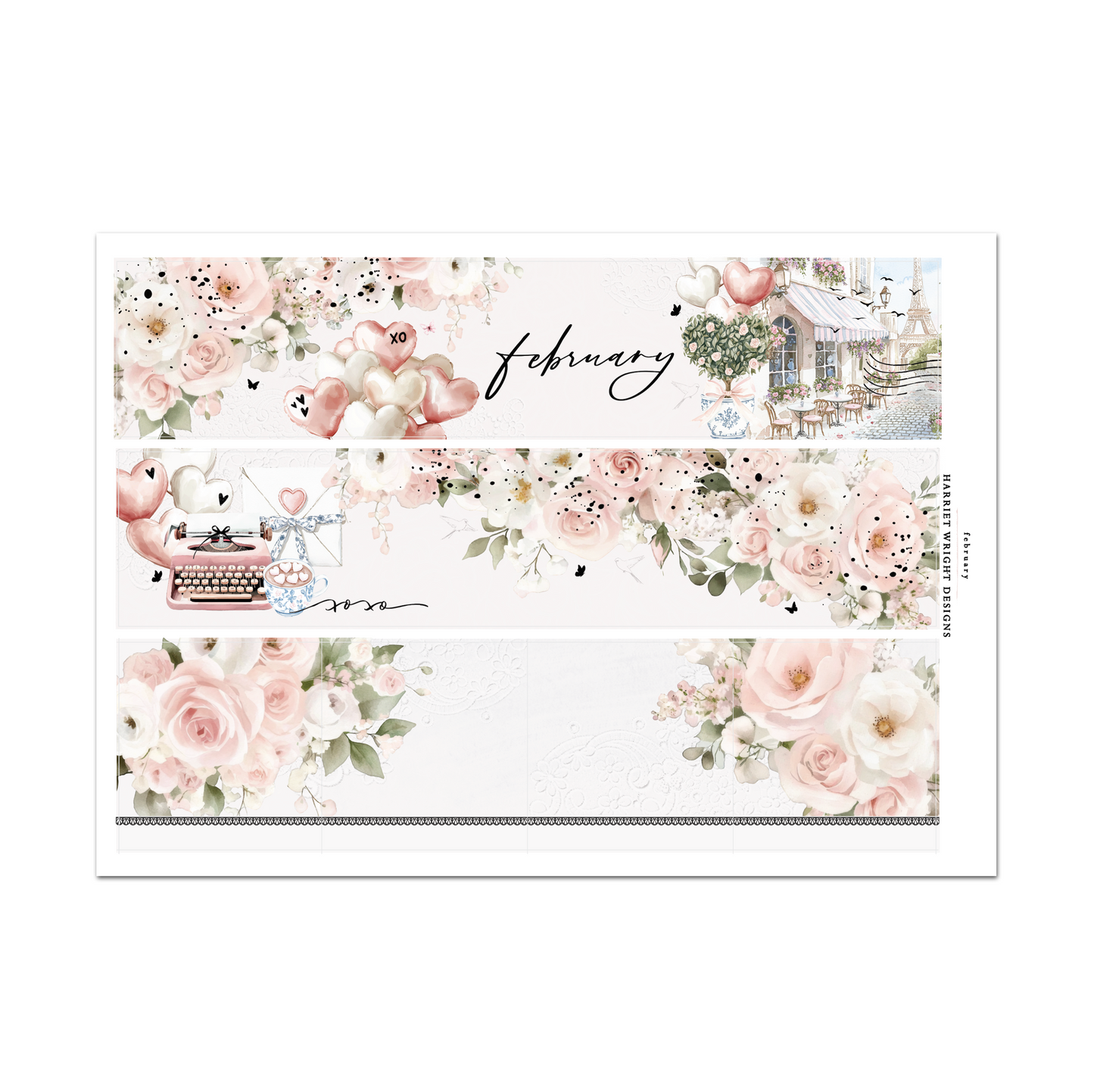 February | A5 Wide | Monthly Kit