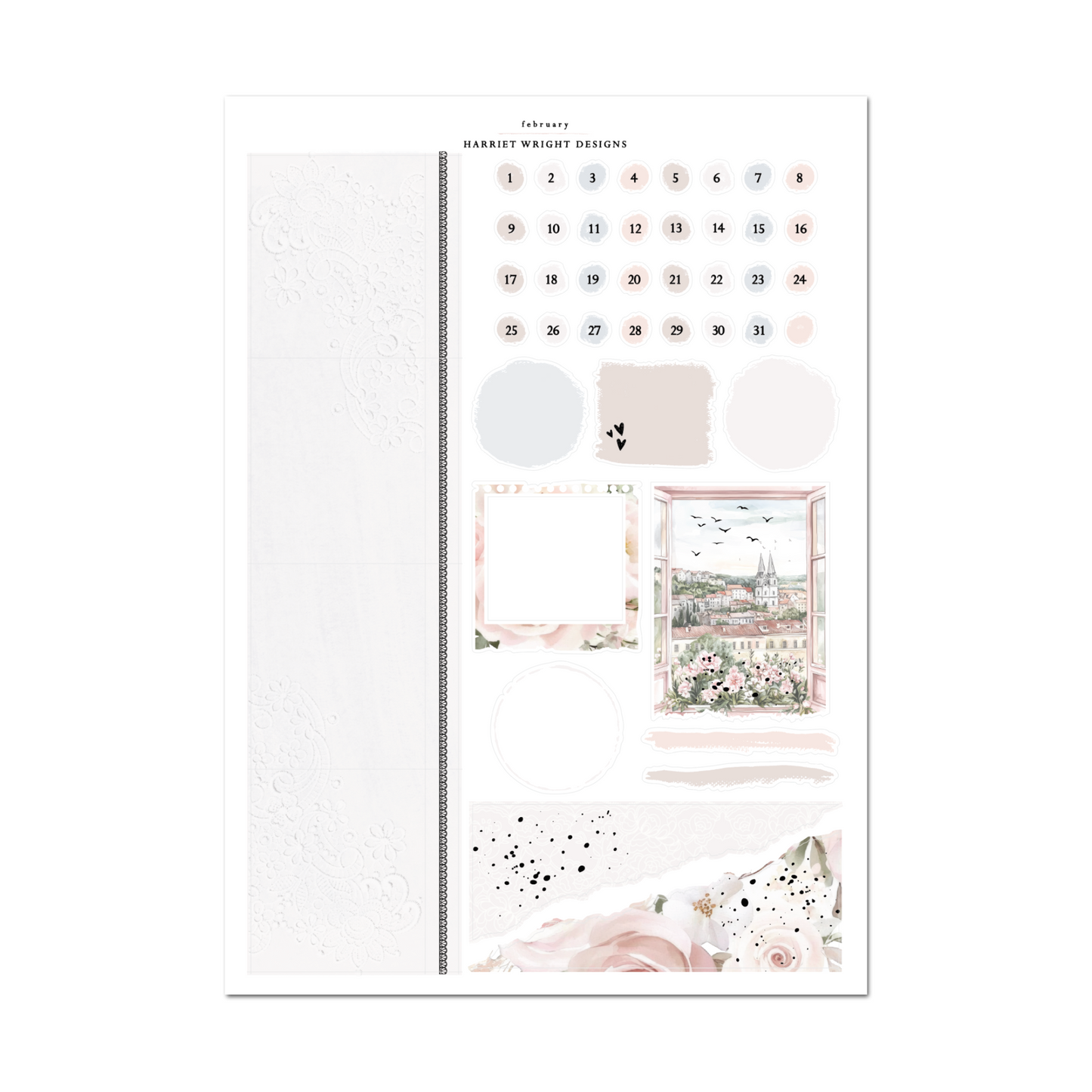 February | A5 Wide | Monthly Kit