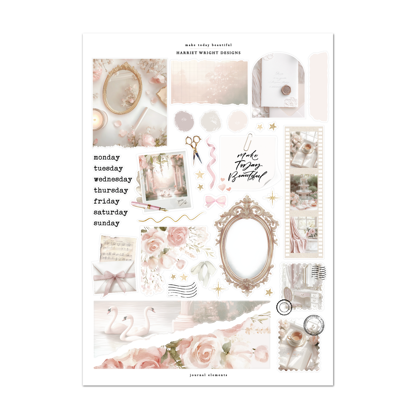 Make Today Beautiful | Journal Elements