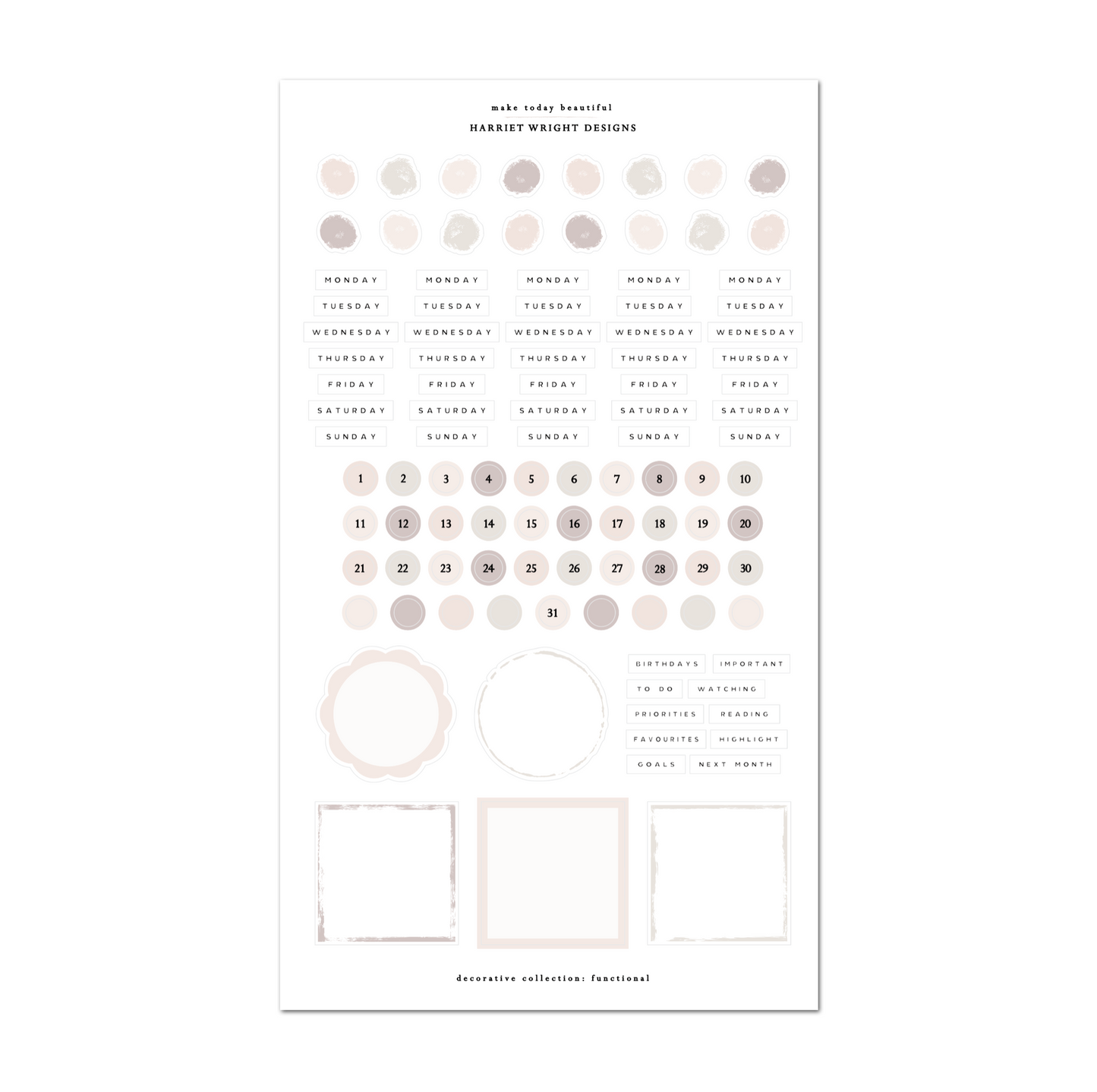 Make Today Beautiful | Decorative Collection