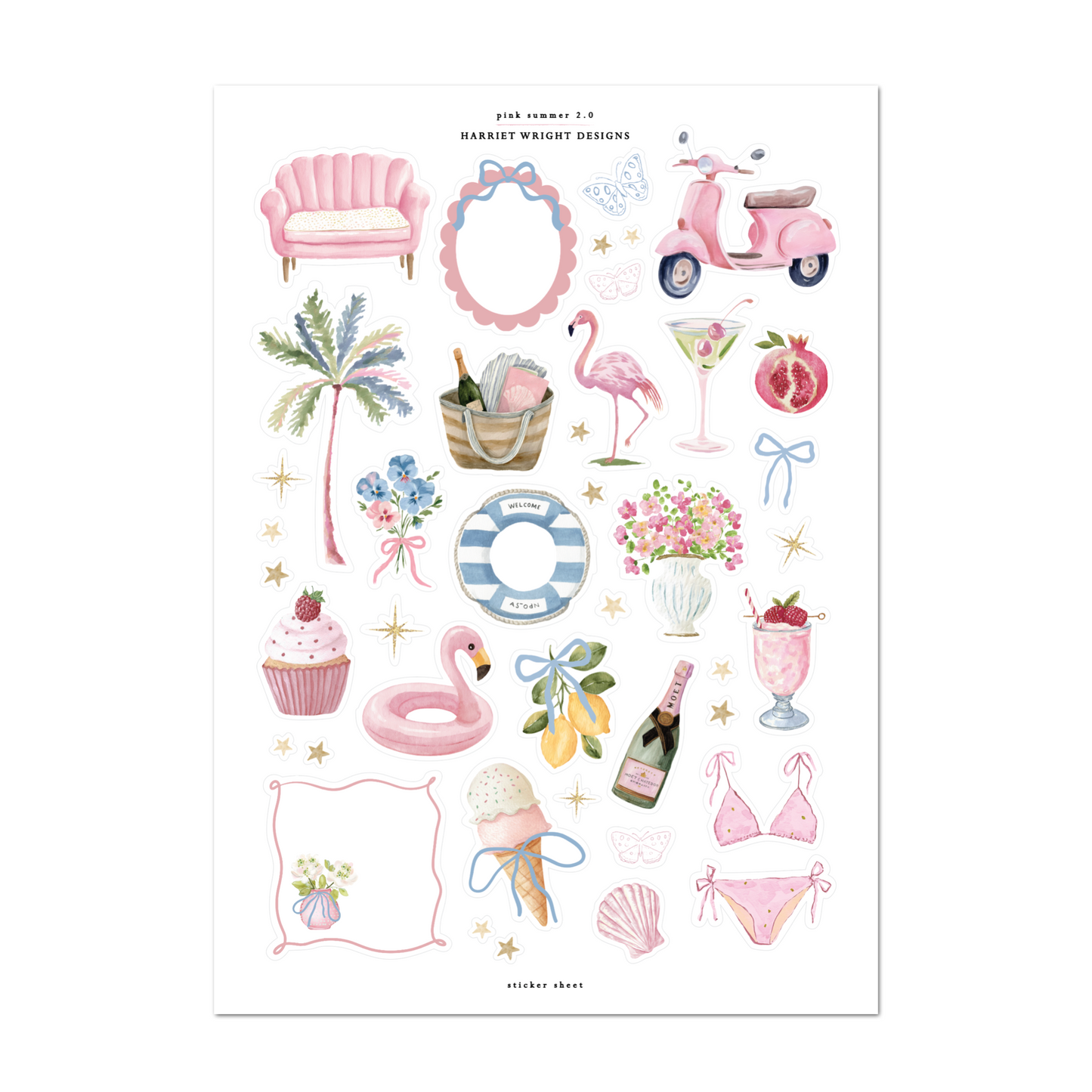 Pink Summer 2.0 | Sticker Sheet
