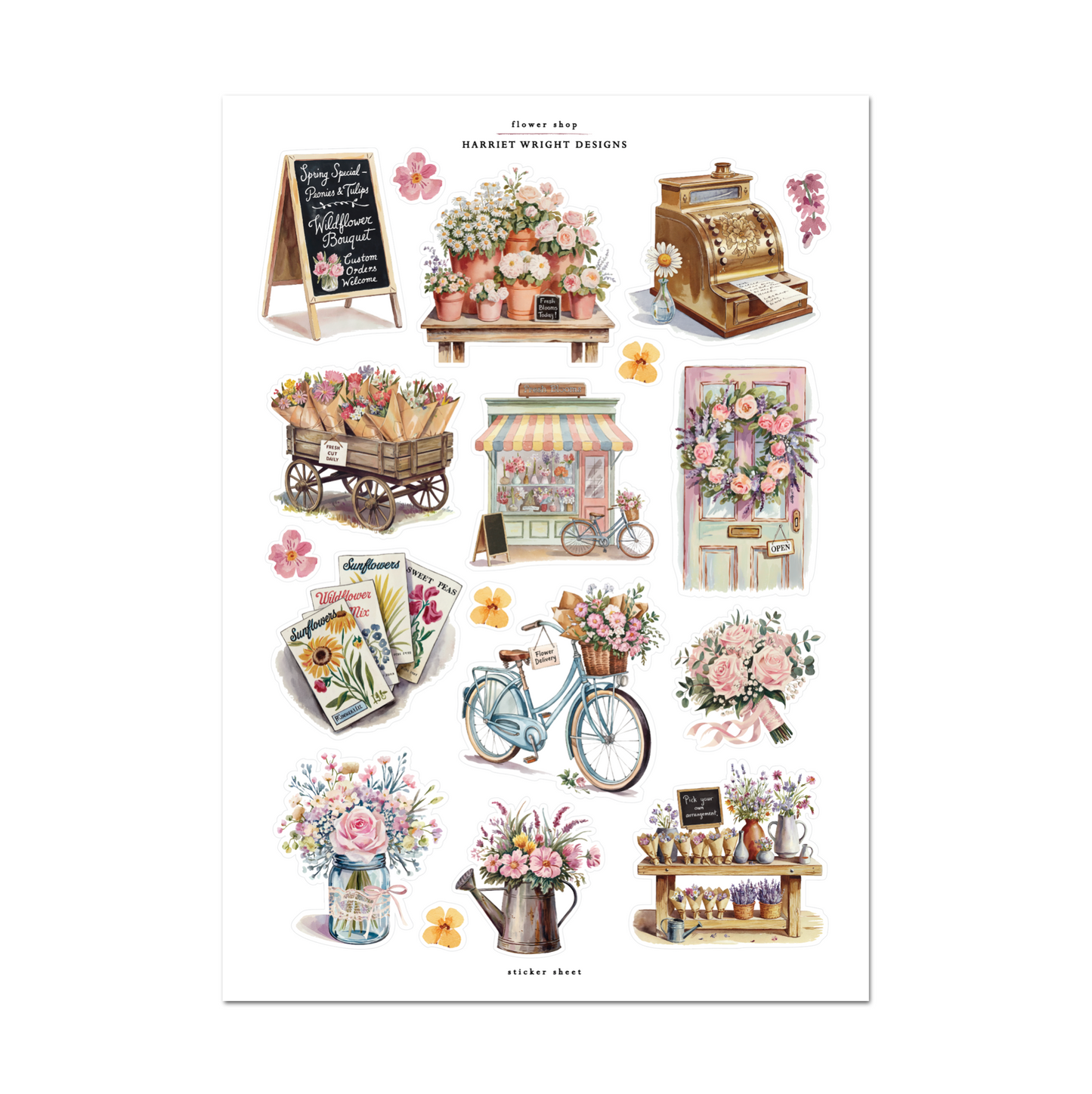 Flower Shop | Sticker Sheet