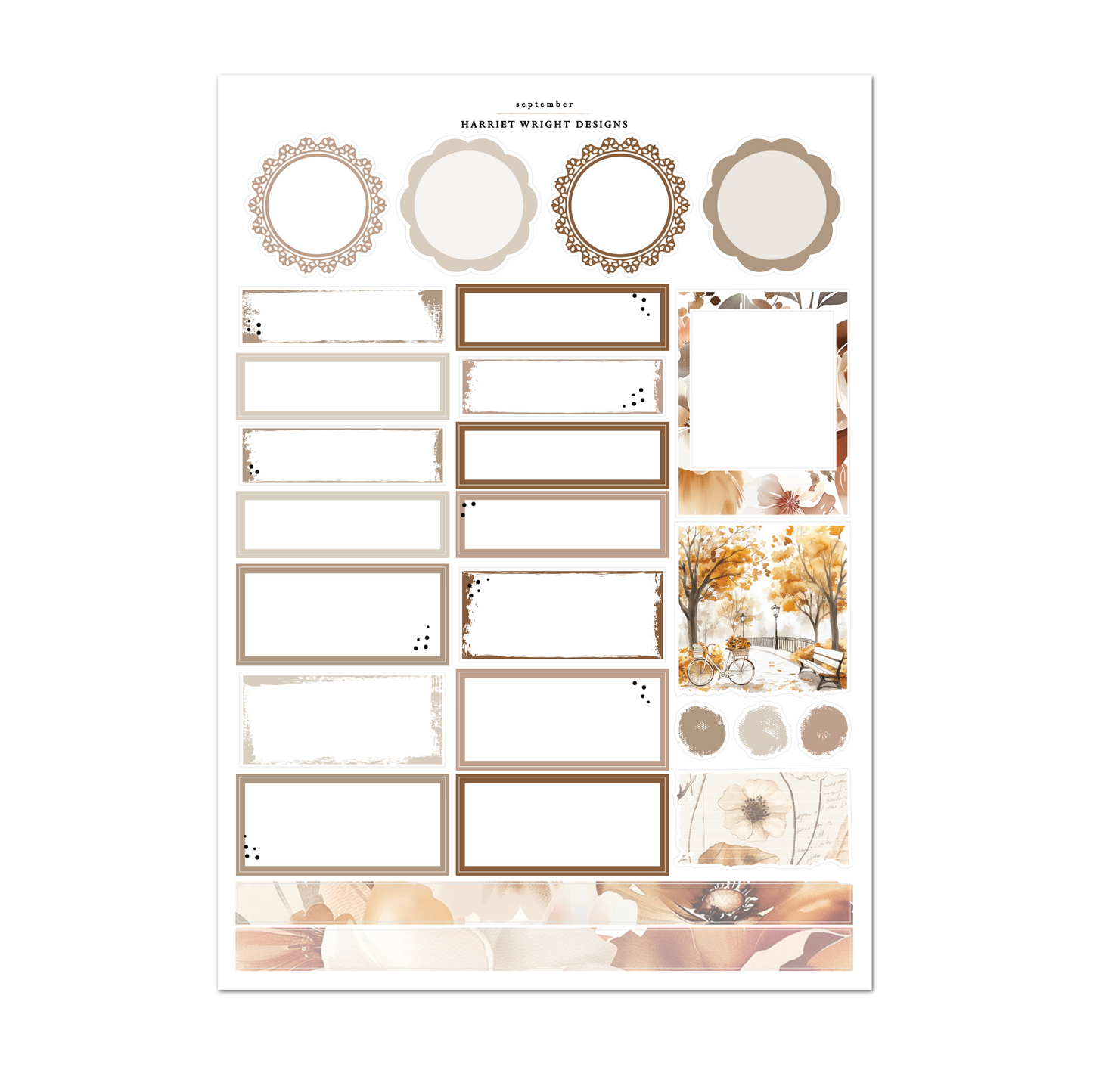 September | A5 Wide | Monthly Kit