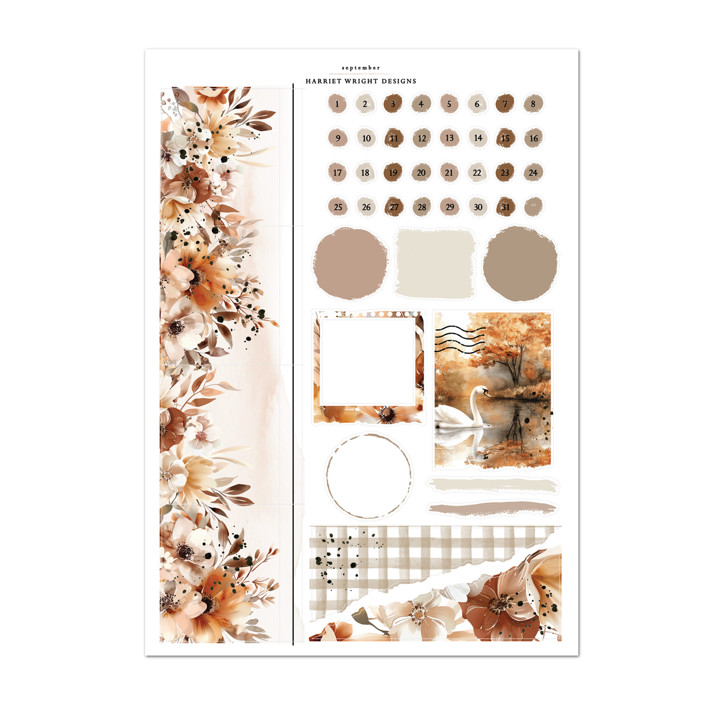 September | A5 Wide | Monthly Kit