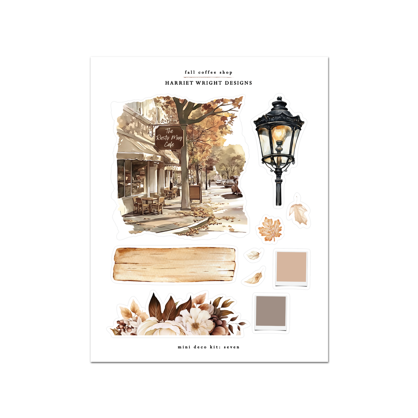 NEW: Fall Coffee Shop | Mini Decorative Kit
