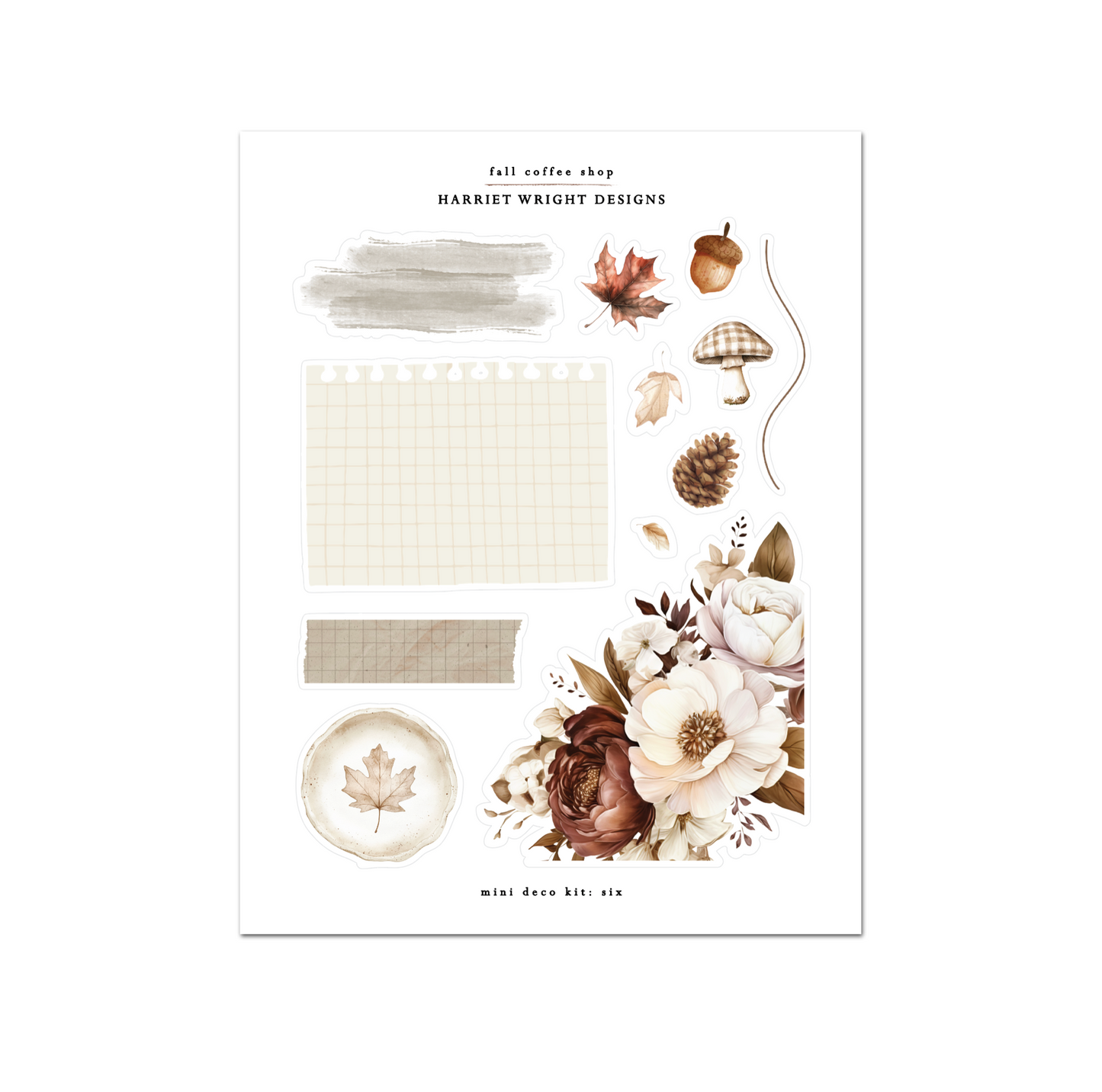 NEW: Fall Coffee Shop | Mini Decorative Kit