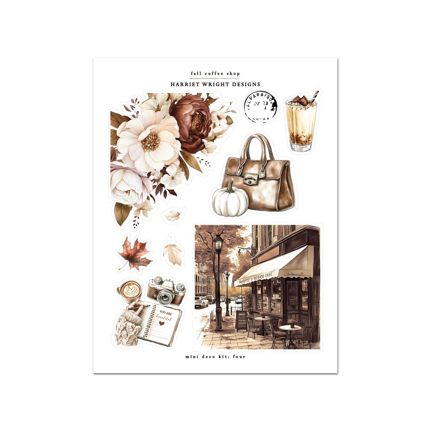 NEW: Fall Coffee Shop | Mini Decorative Kit