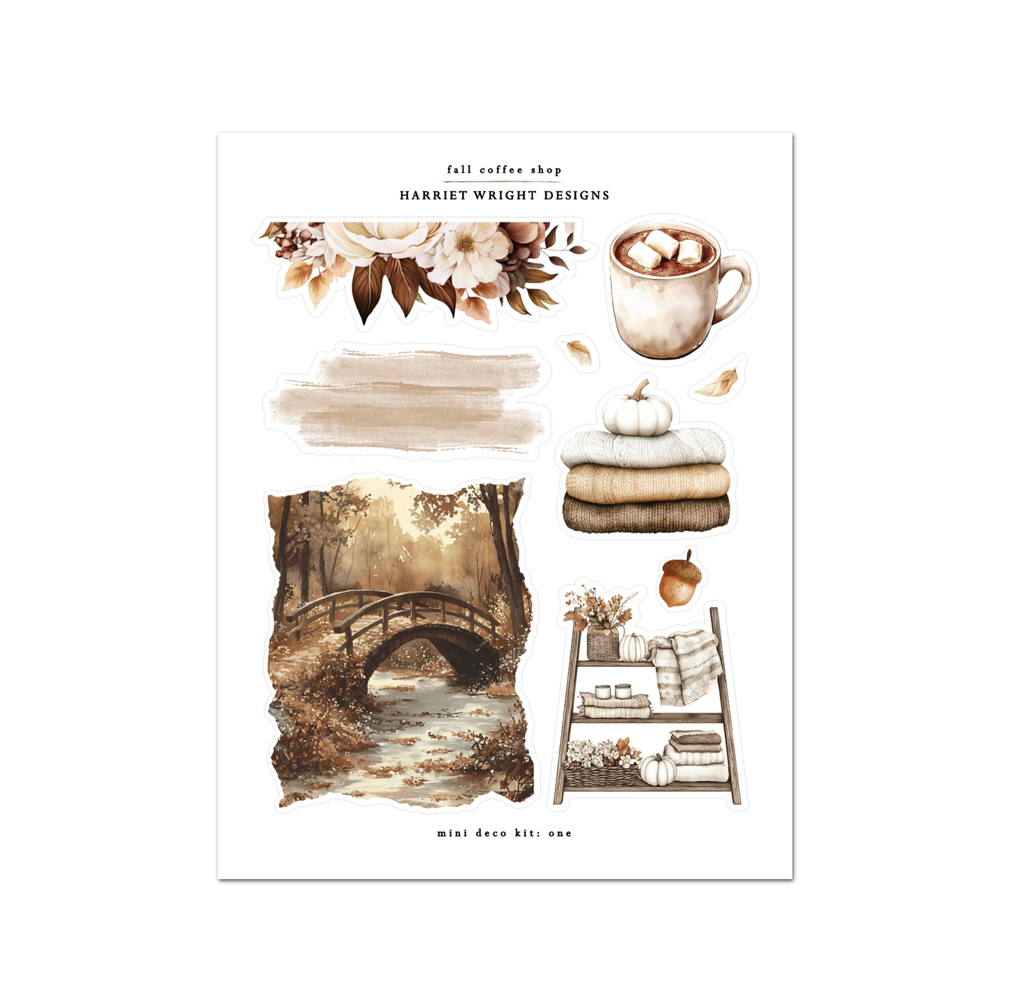 NEW: Fall Coffee Shop | Mini Decorative Kit
