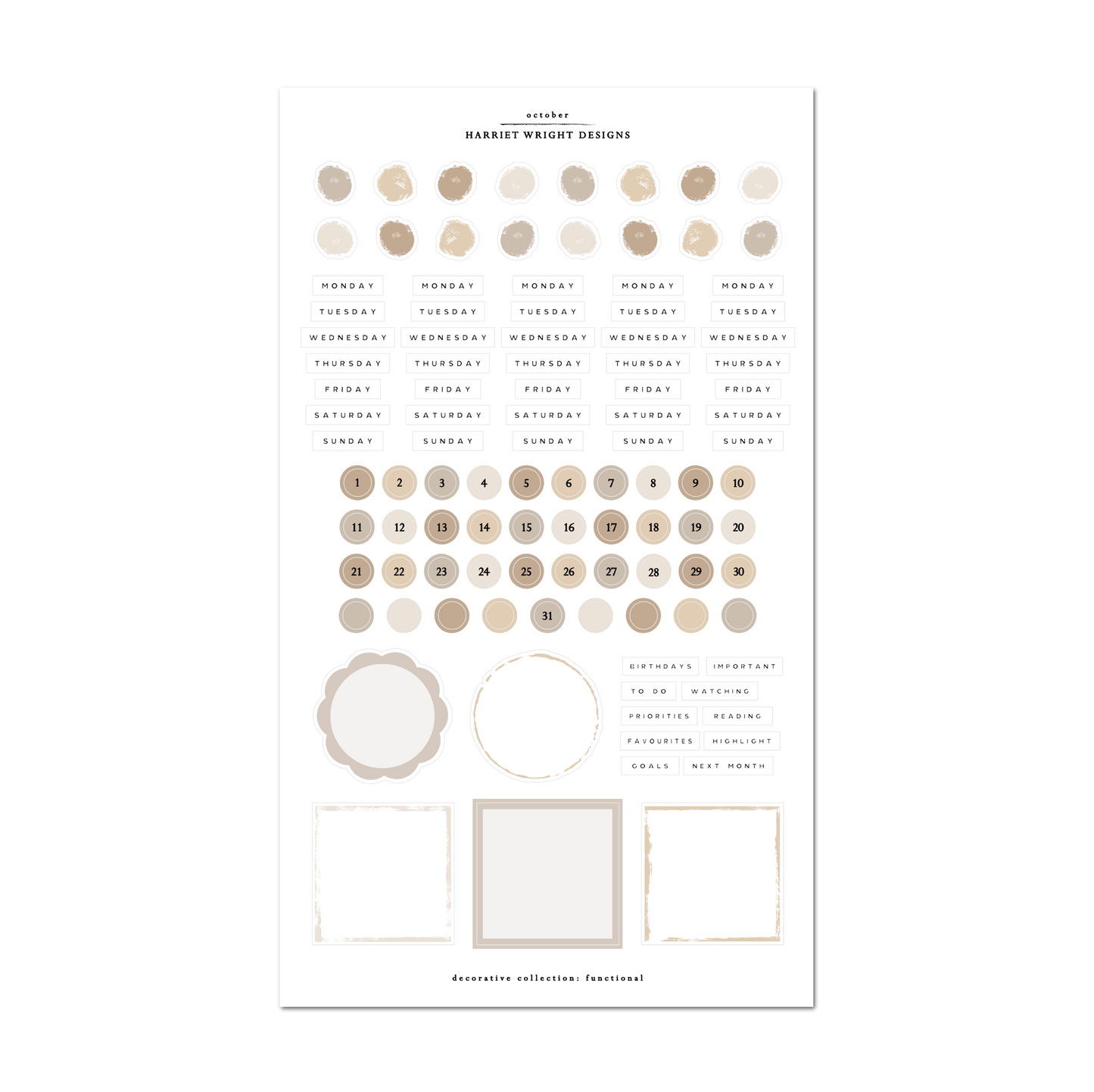 October | Decorative Collection