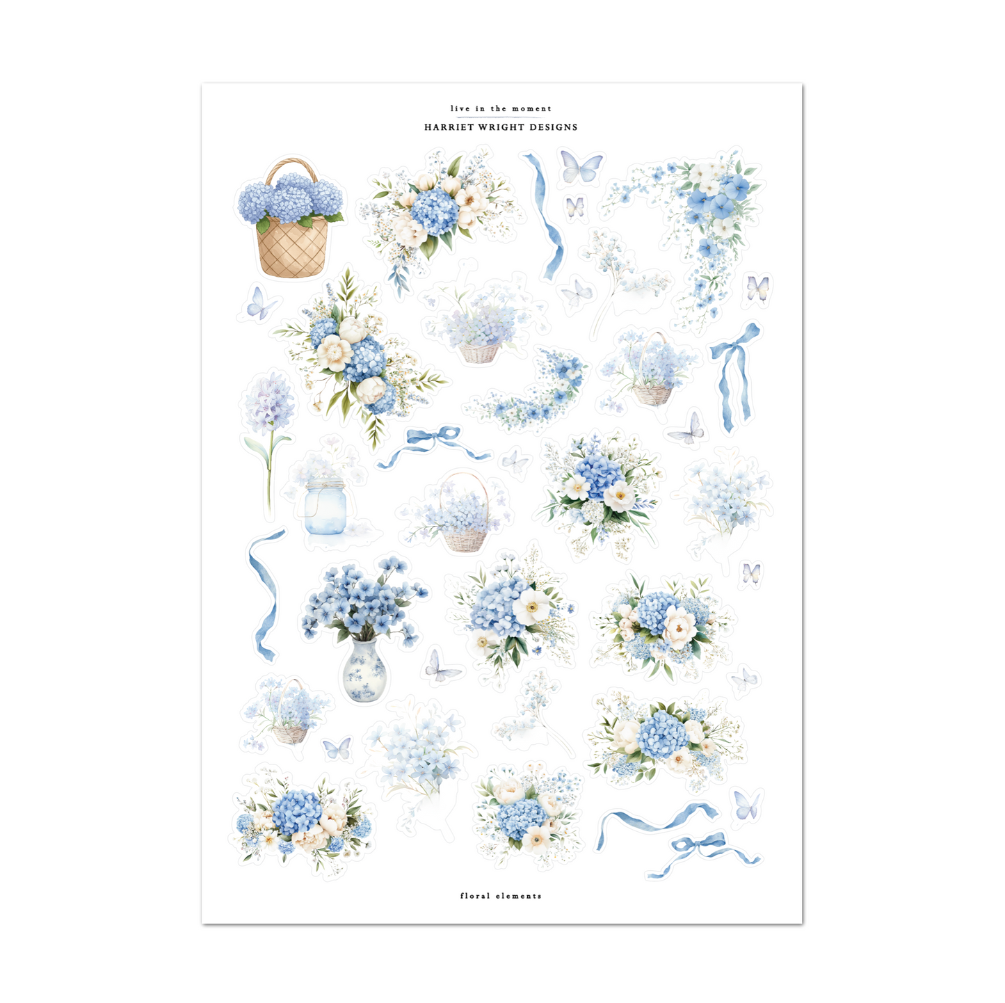 Live in the Moment | Floral Elements