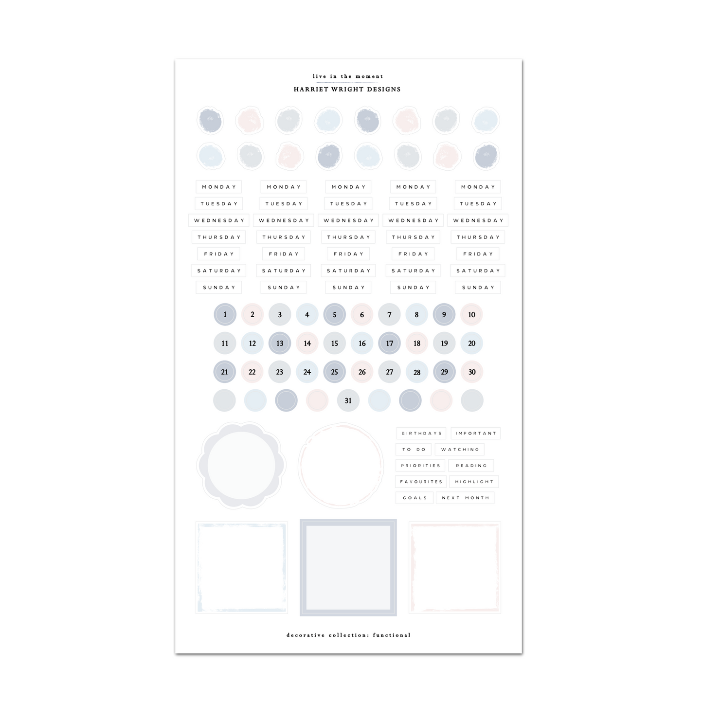 Live in the Moment | Decorative Collection
