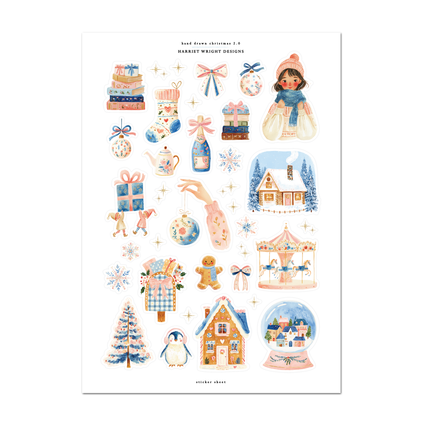 Hand Drawn Christmas 2.0 | Sticker Sheet