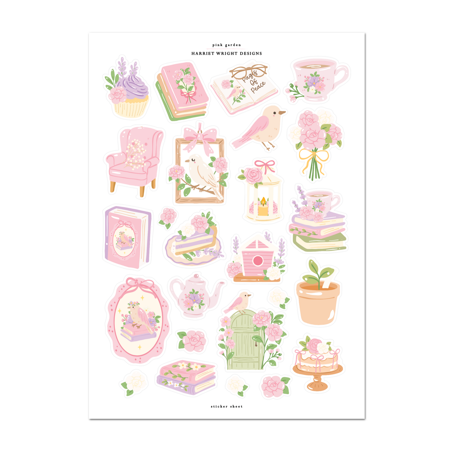 Pink Garden | Sticker Sheet