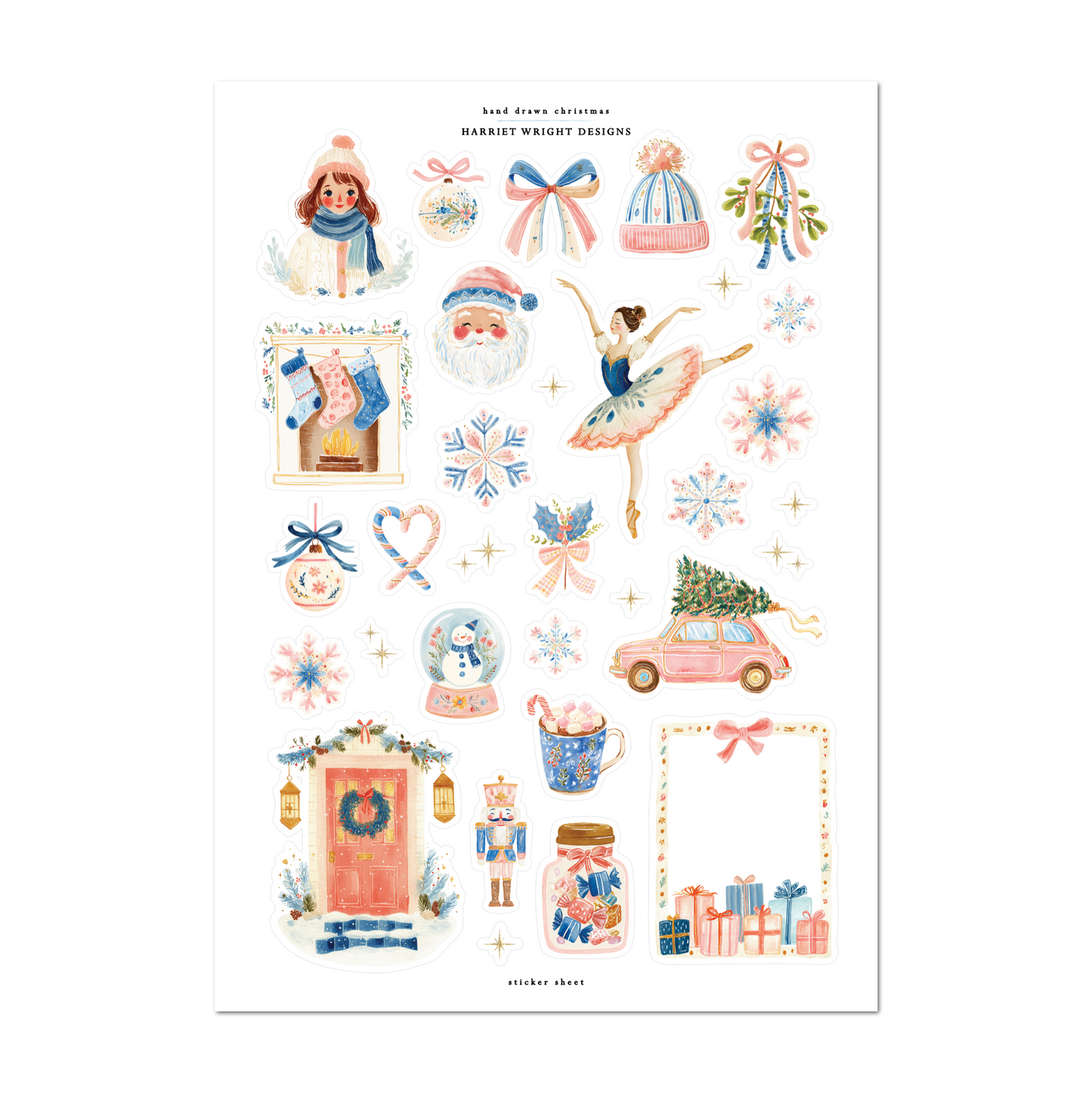Hand Drawn Christmas | Sticker Sheet