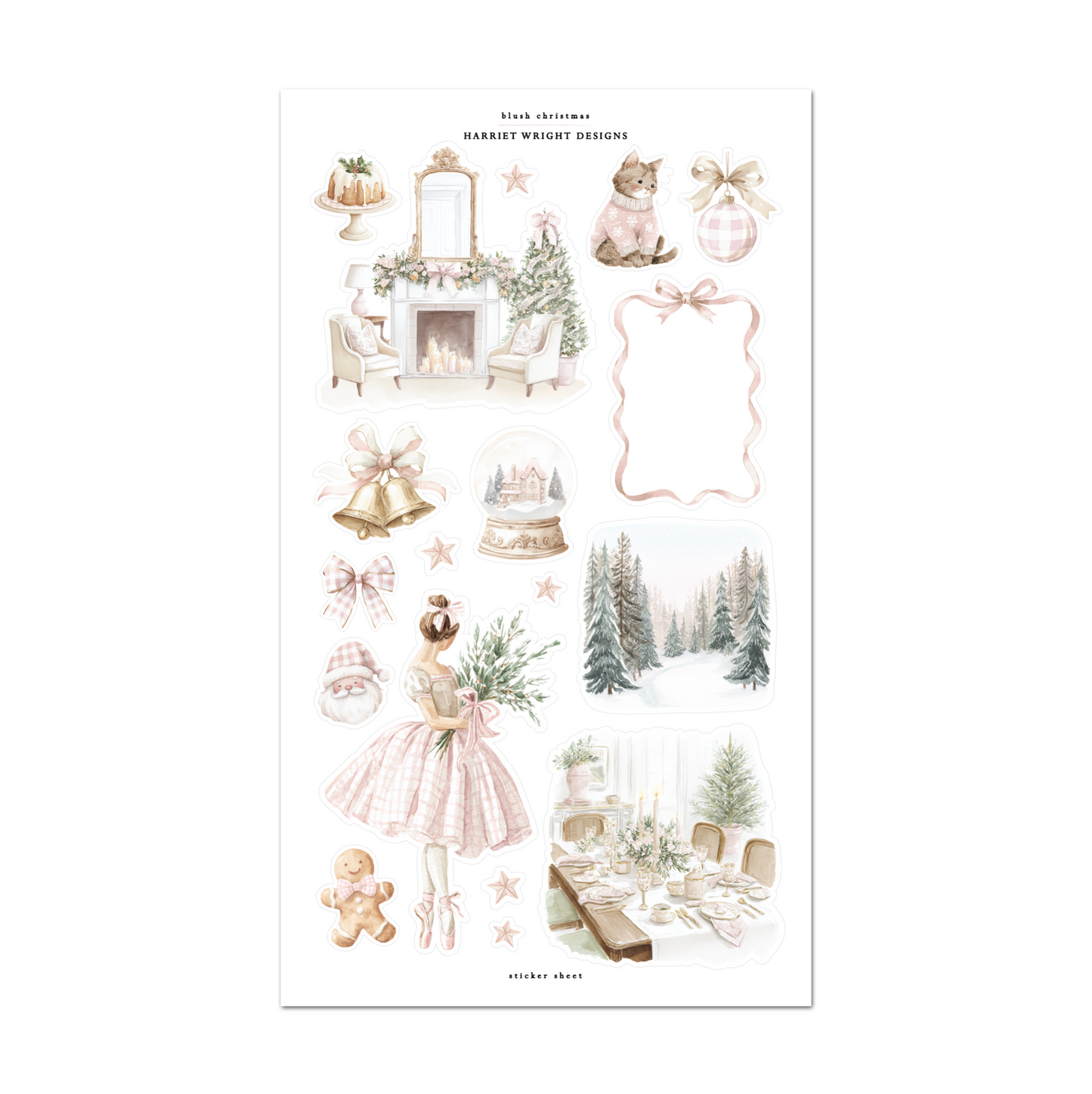 Blush Christmas | Sticker Sheet