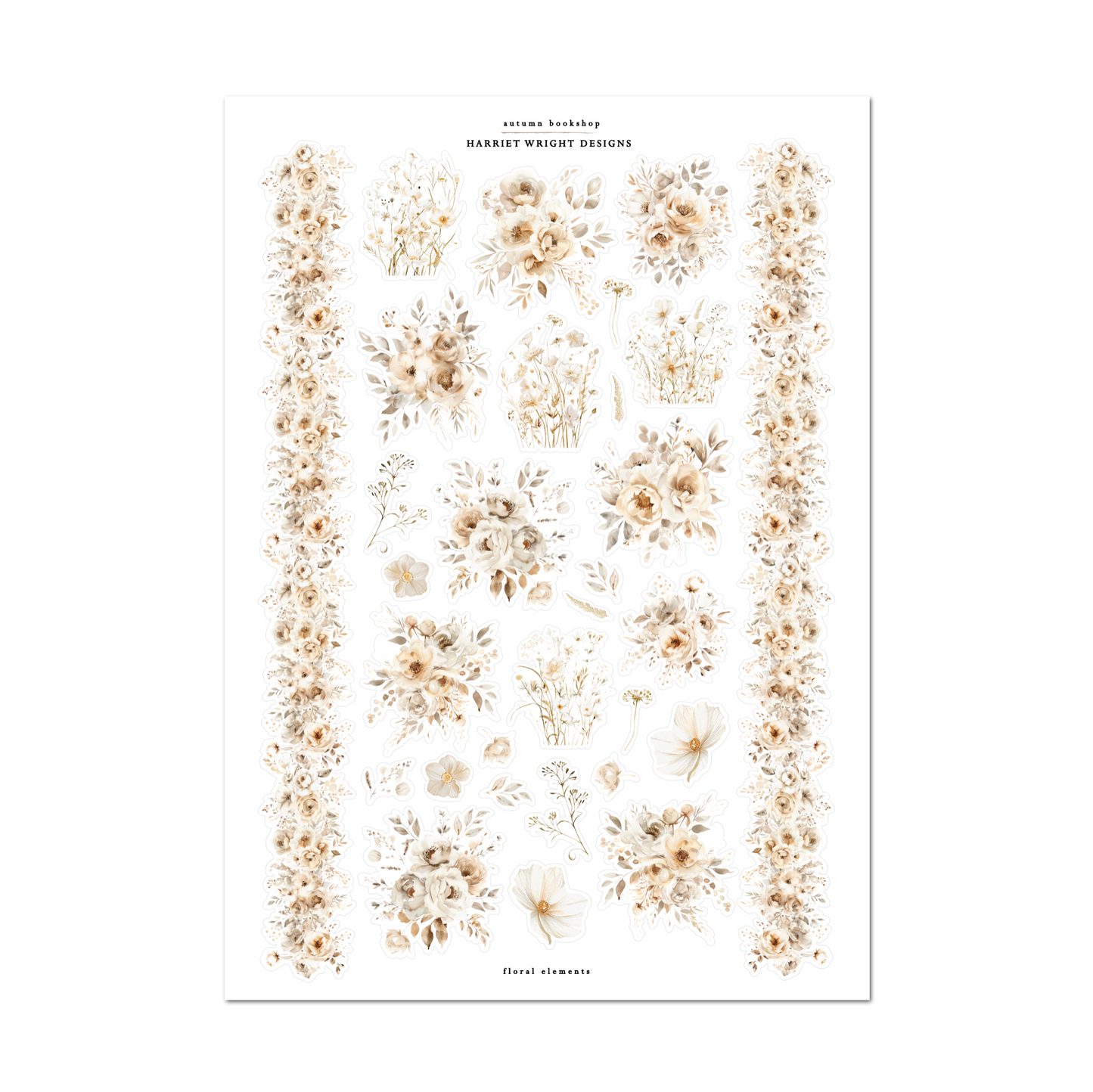 Autumn Bookshop | Floral Elements