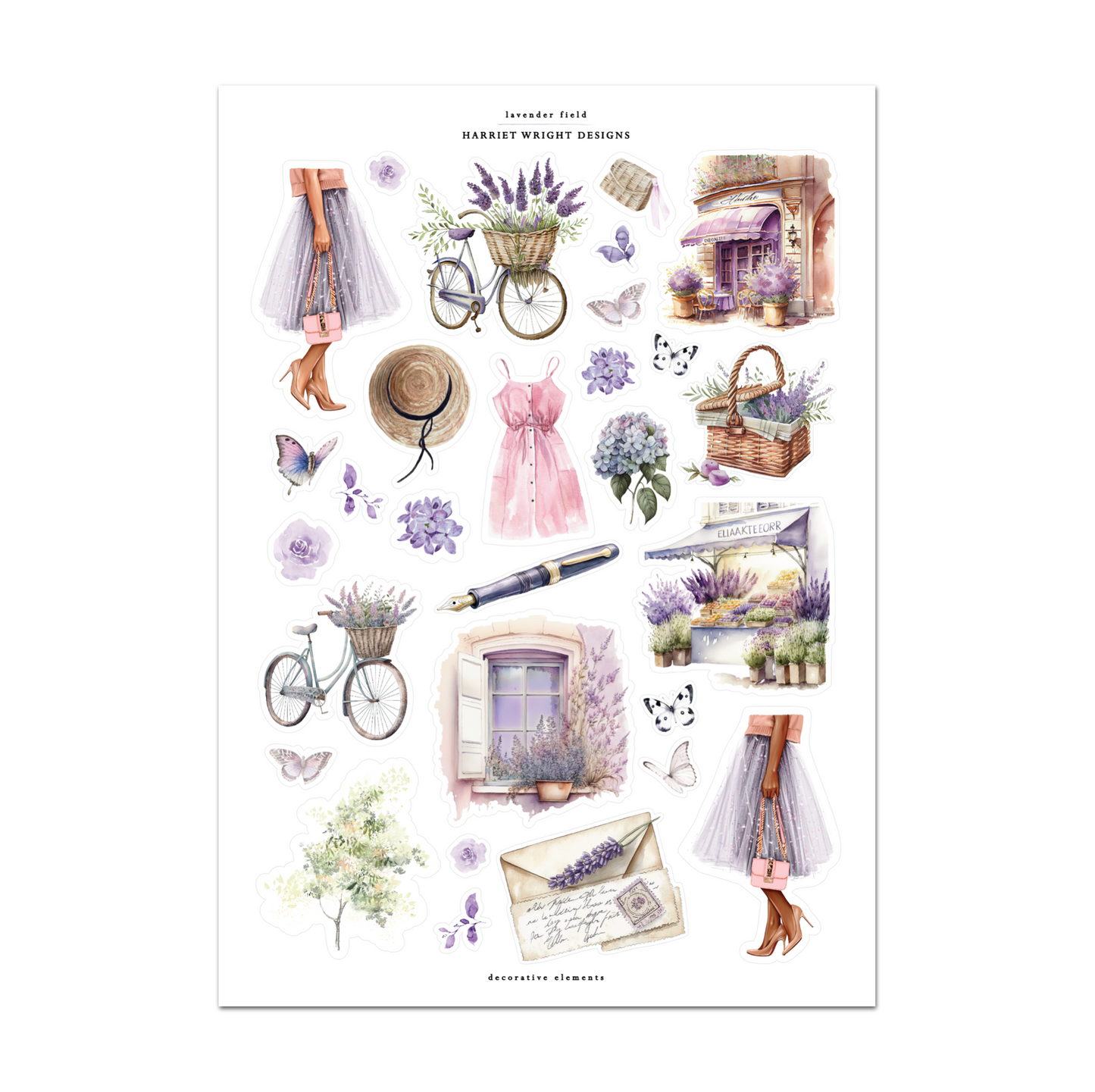 Lavender Field | Decorative Elements