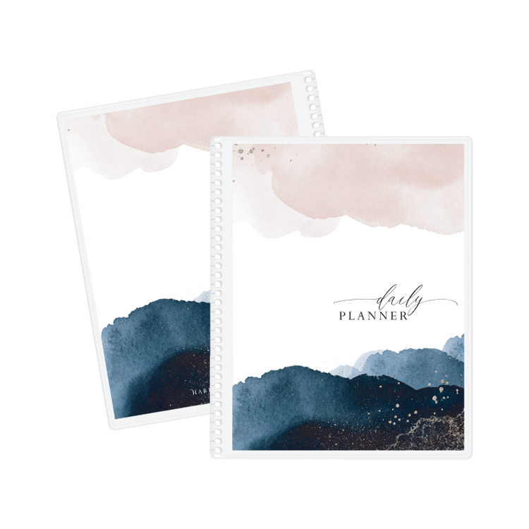 Navy & Pink || Foiled Interchangeable Cover