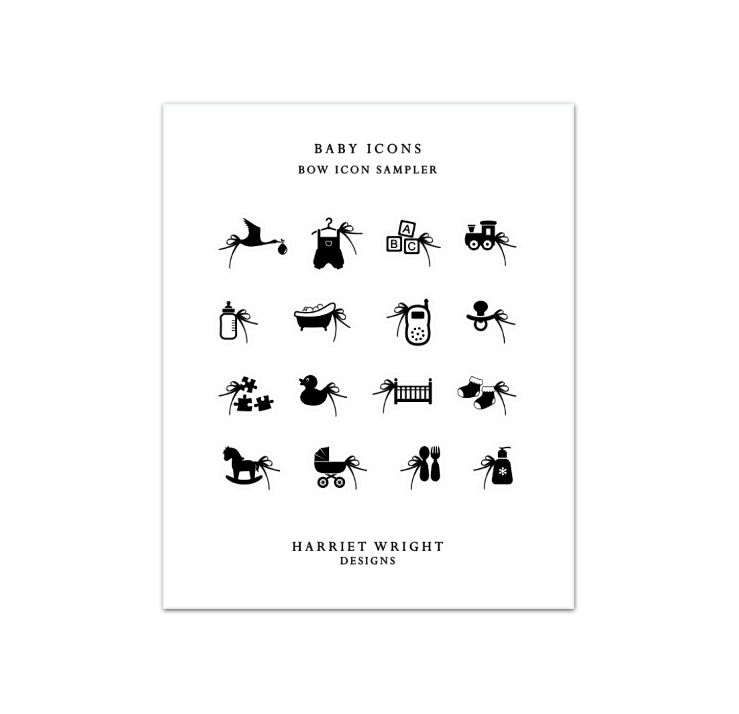 Baby || Bow Icon Sampler