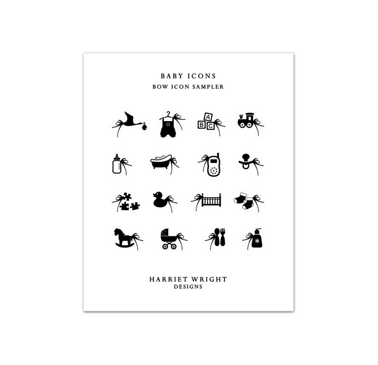 Baby || Bow Icon Sampler