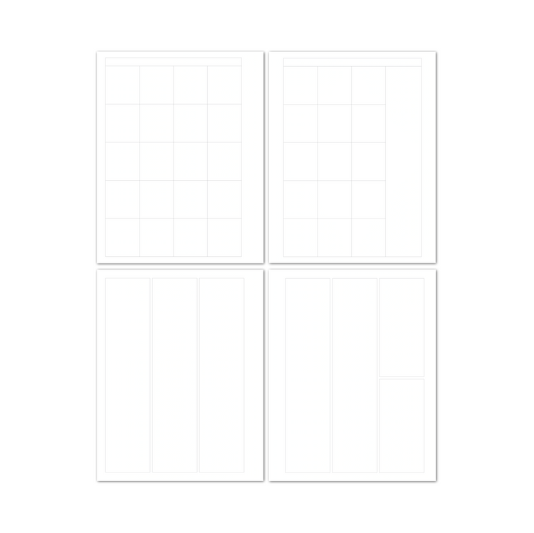 B6 Printed Inserts || Weekly & Monthly