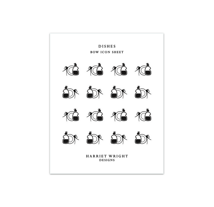 Dishes || Bow Icon Collection
