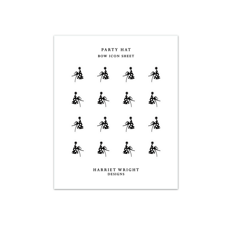 Party Hat || Bow Icon Collection