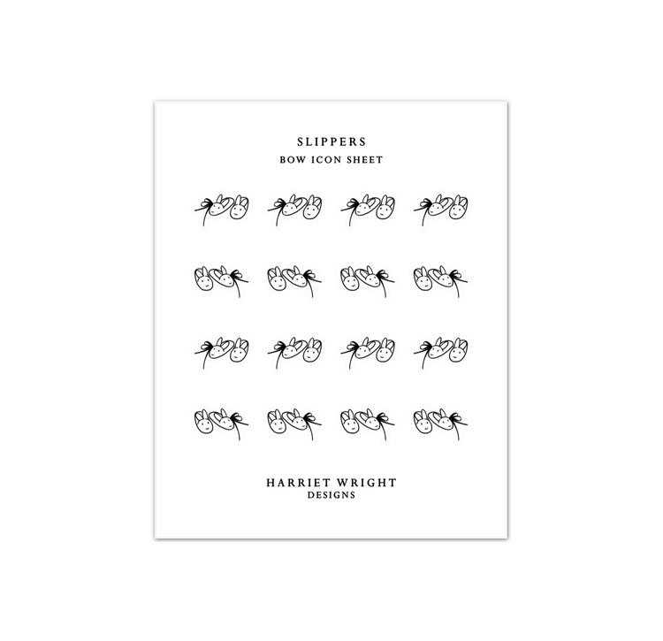 Slippers || Bow Icon Collection