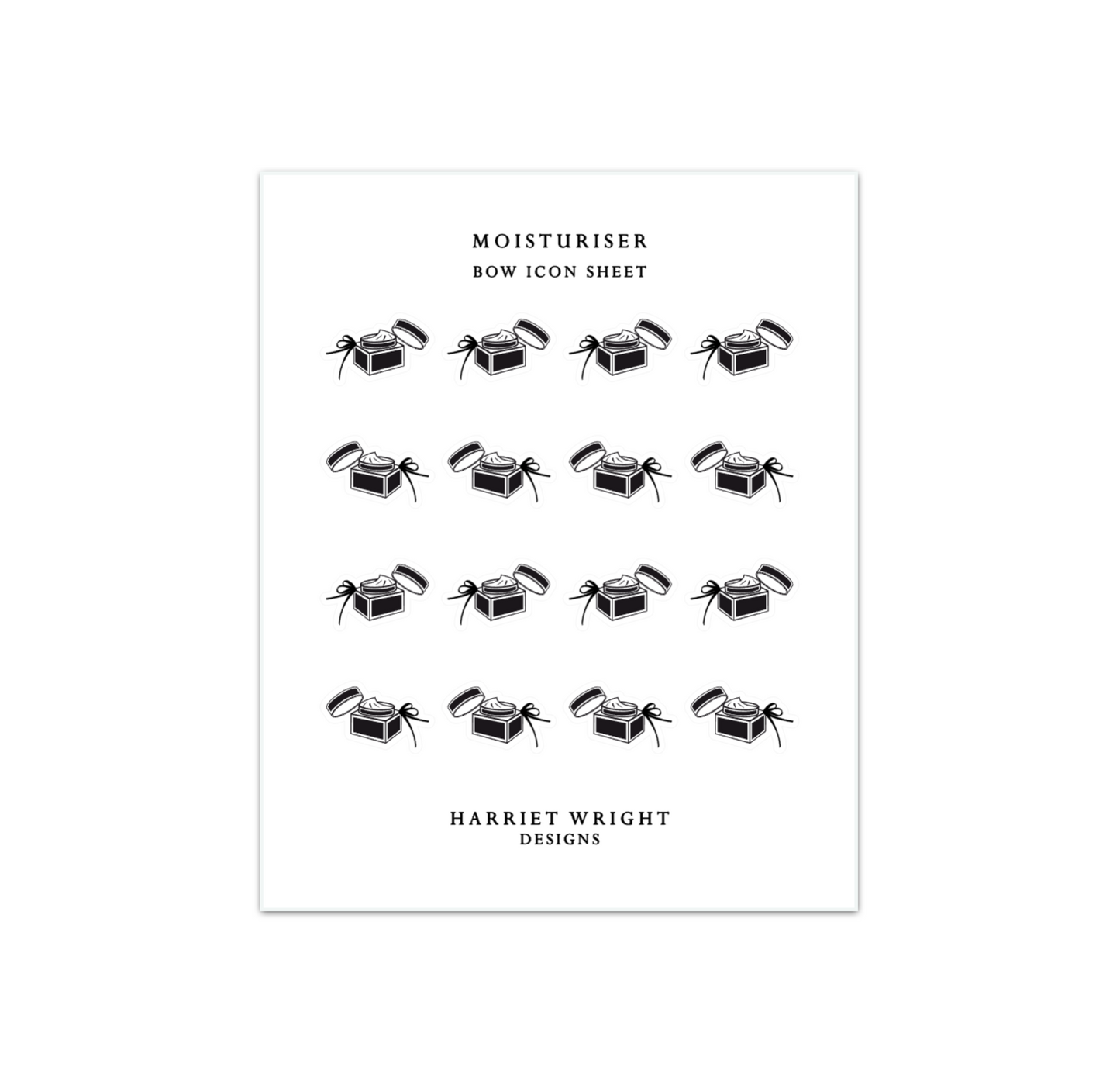Moisturiser || Bow Icon Collection
