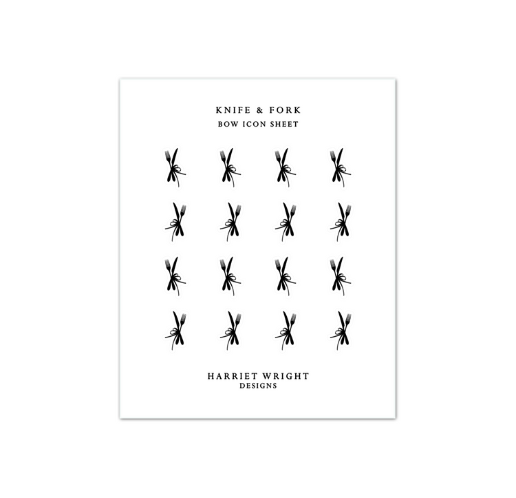 Knife & Fork || Bow Icon Collection