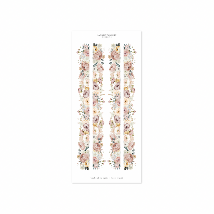 Weekend in Paris | Floral Cut Washi