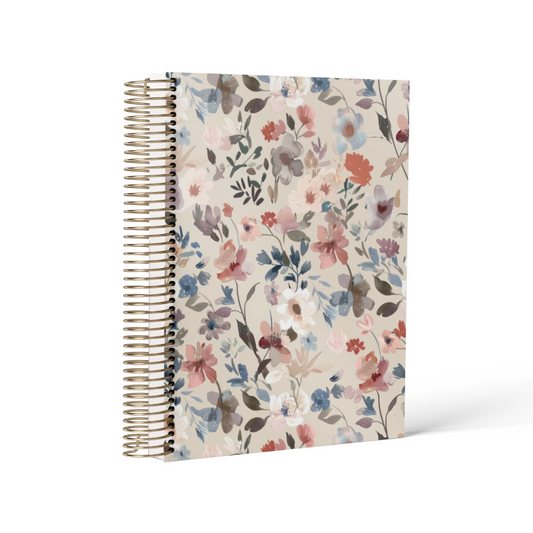 Florals || A5 Wide Vertical Planner (2025)