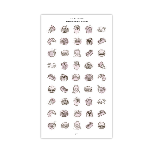Food Doodle Icons | Sticker Sheet