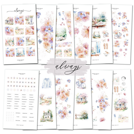 Always || Decorative Collection (12 Sheets)