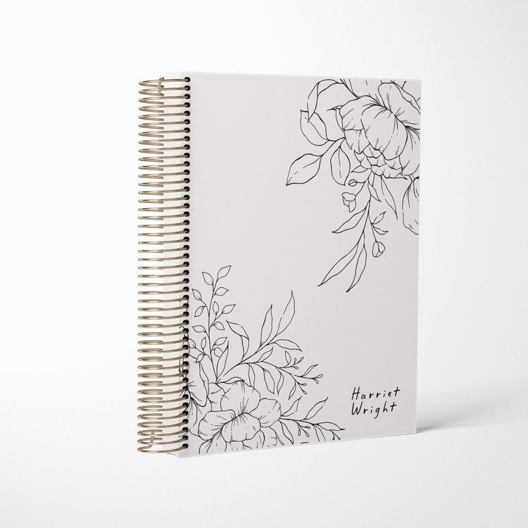 Floral - Add your Name! || B6 Vertical Planner