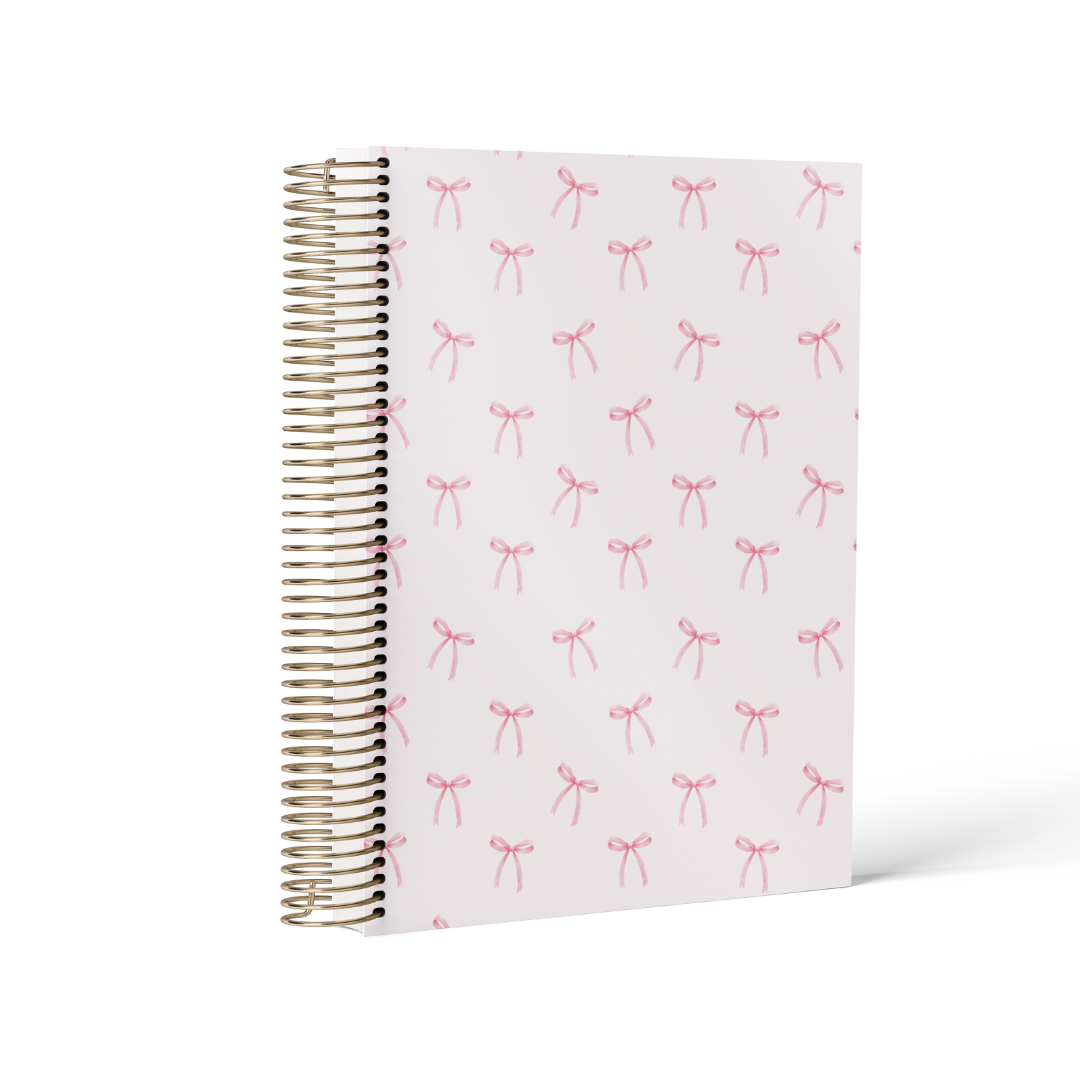 Pink Bows || B6 Vertical Planner (2026)