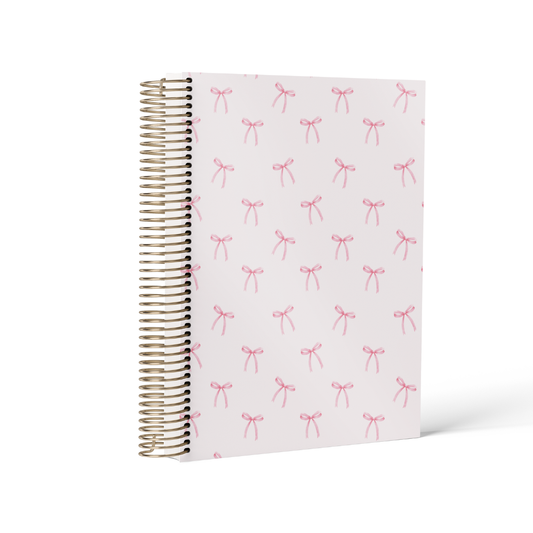 Pink Bows || B6 Vertical Planner (2026)