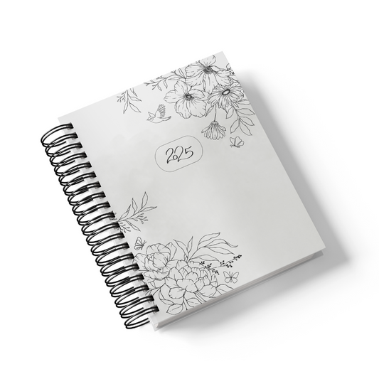 Floral Line Art (Lined/Dot/Grid)