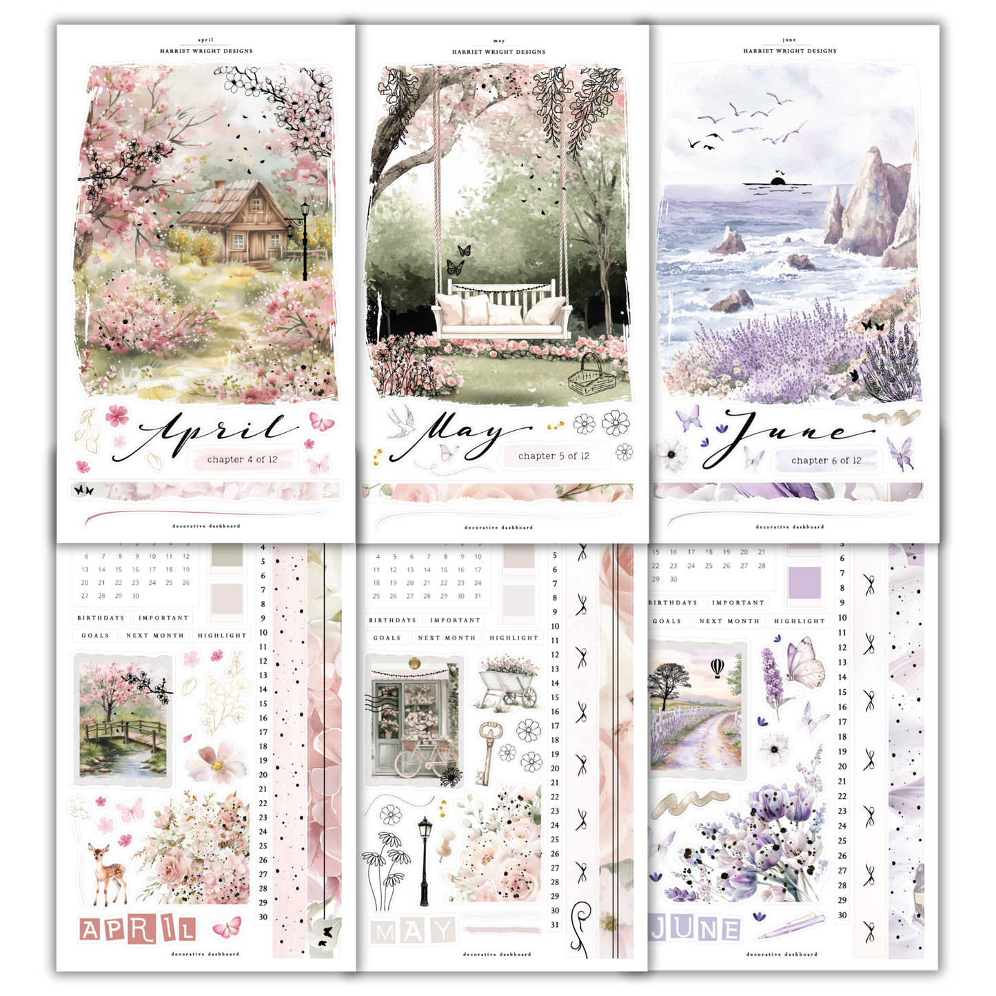 3 Month Bundle (Apr-June) | Decorative Dashboard (2026)