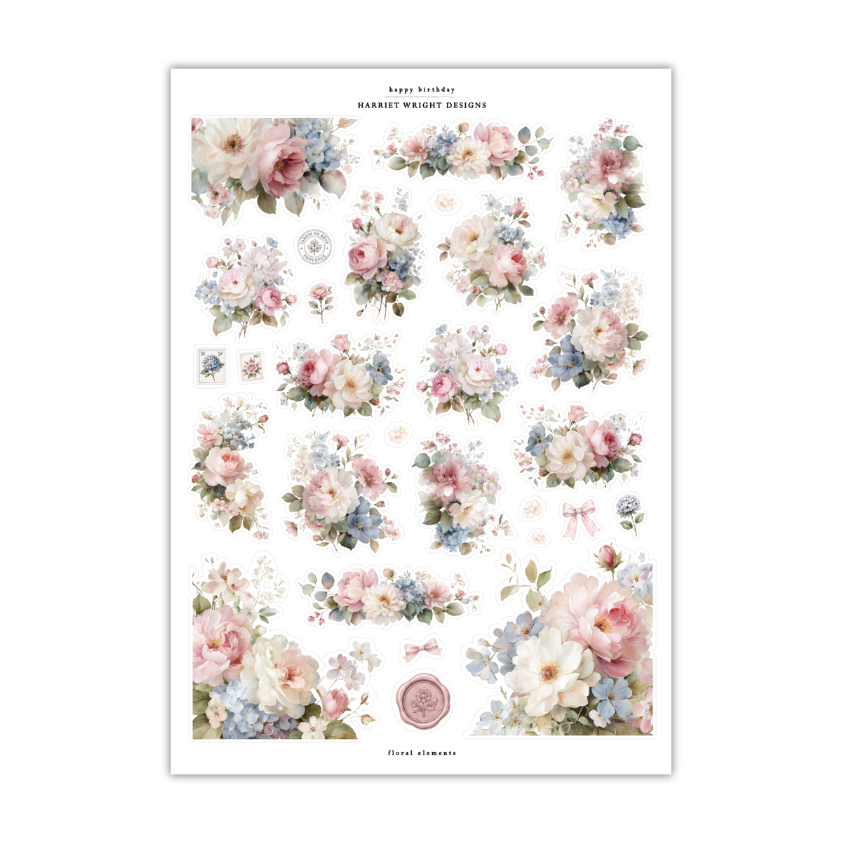Happy Birthday | Floral Elements