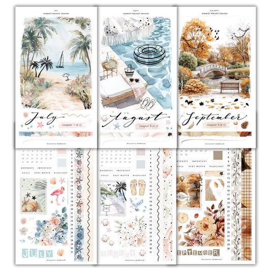 3 Month Bundle (Jul-Sept) | Decorative Dashboard (2026)