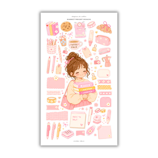 Chapters & Coffee | Sticker Sheet