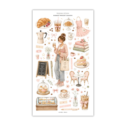 Literature & Lattes | Sticker Sheet