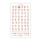 Chibi Essentials (Brunette) | Sticker Sheet