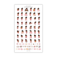 Chibi Essentials (Black) | Sticker Sheet