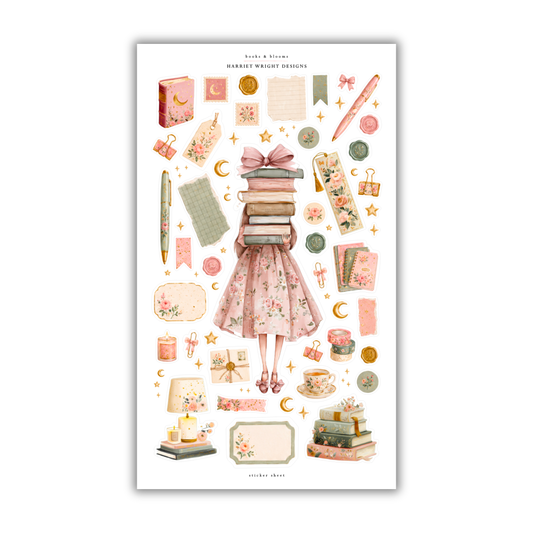 Books & Blooms | Sticker Sheet