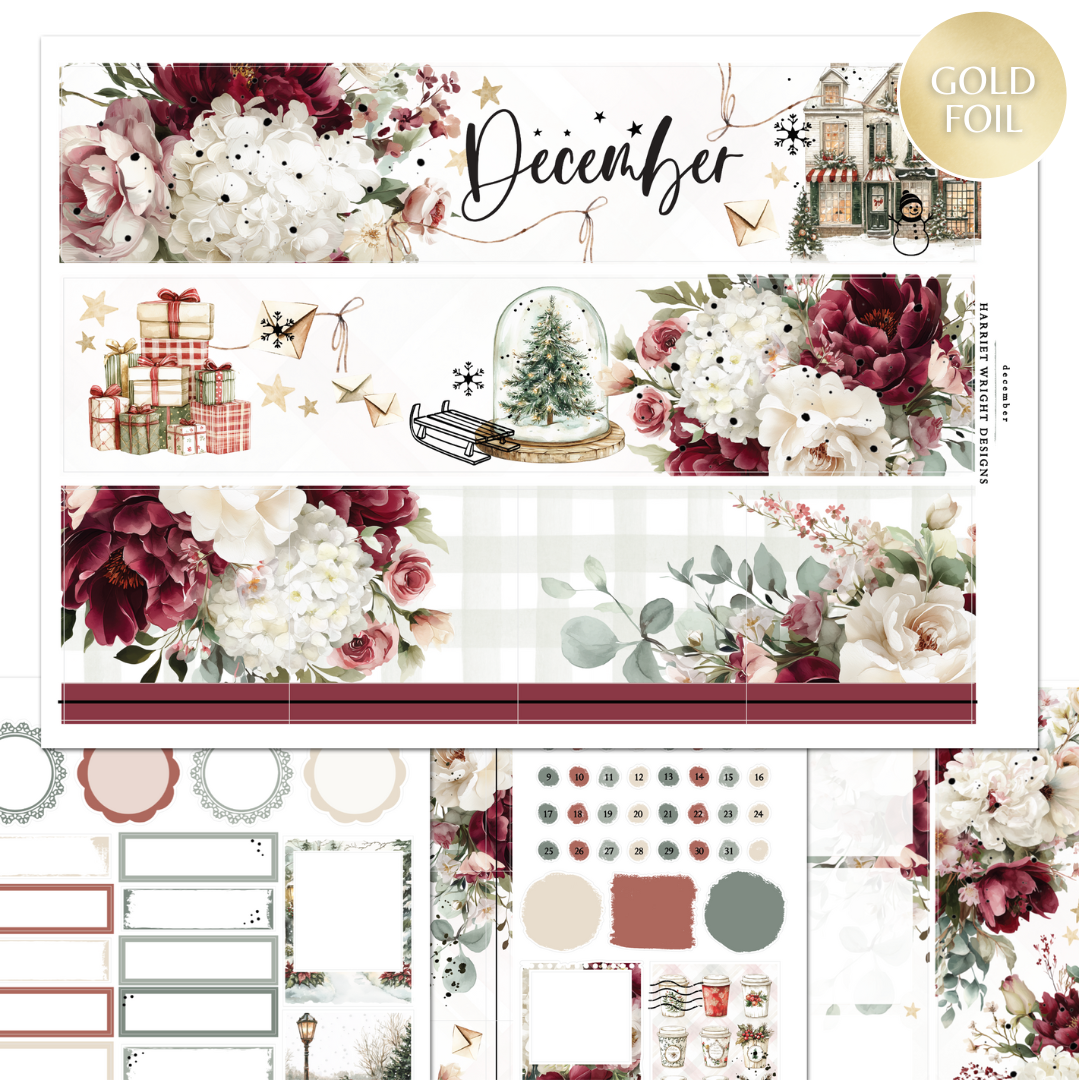 December | A5 Wide | Monthly Kit